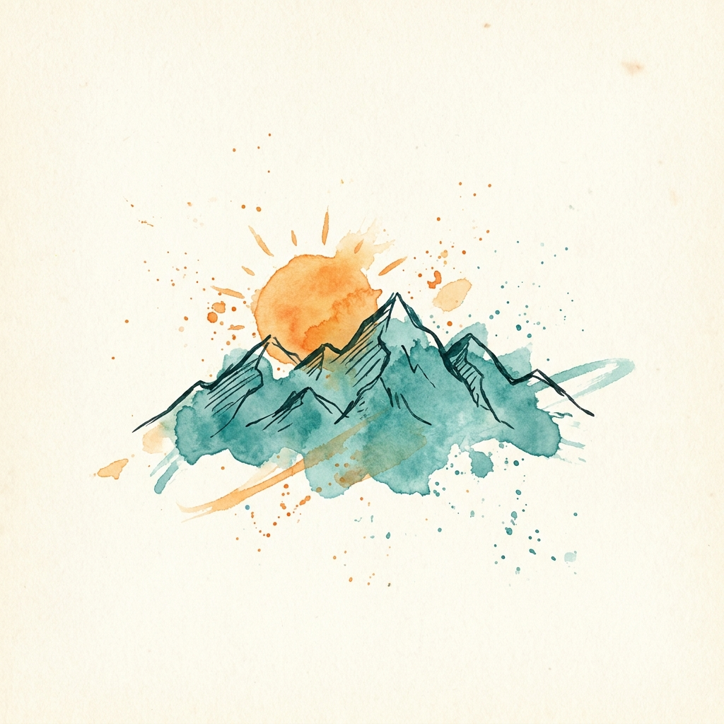 Trailhead — watercolor portrait