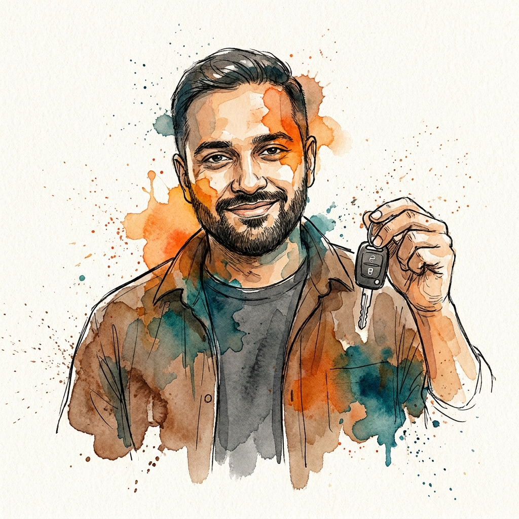 Aditya Kulkarni — watercolor portrait