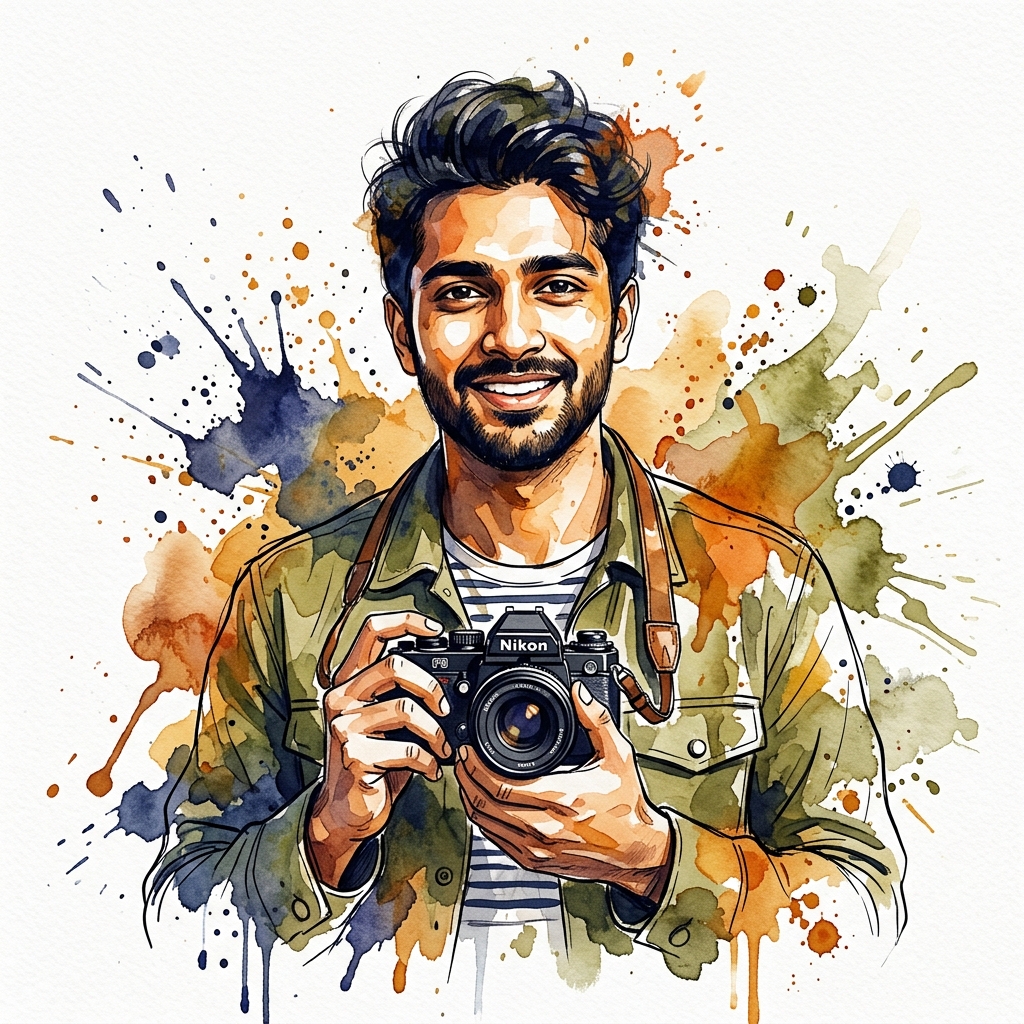 Kabir Singh — watercolor portrait